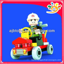 Plastic Mini Fire Fighting Car/Building Blocks Toys